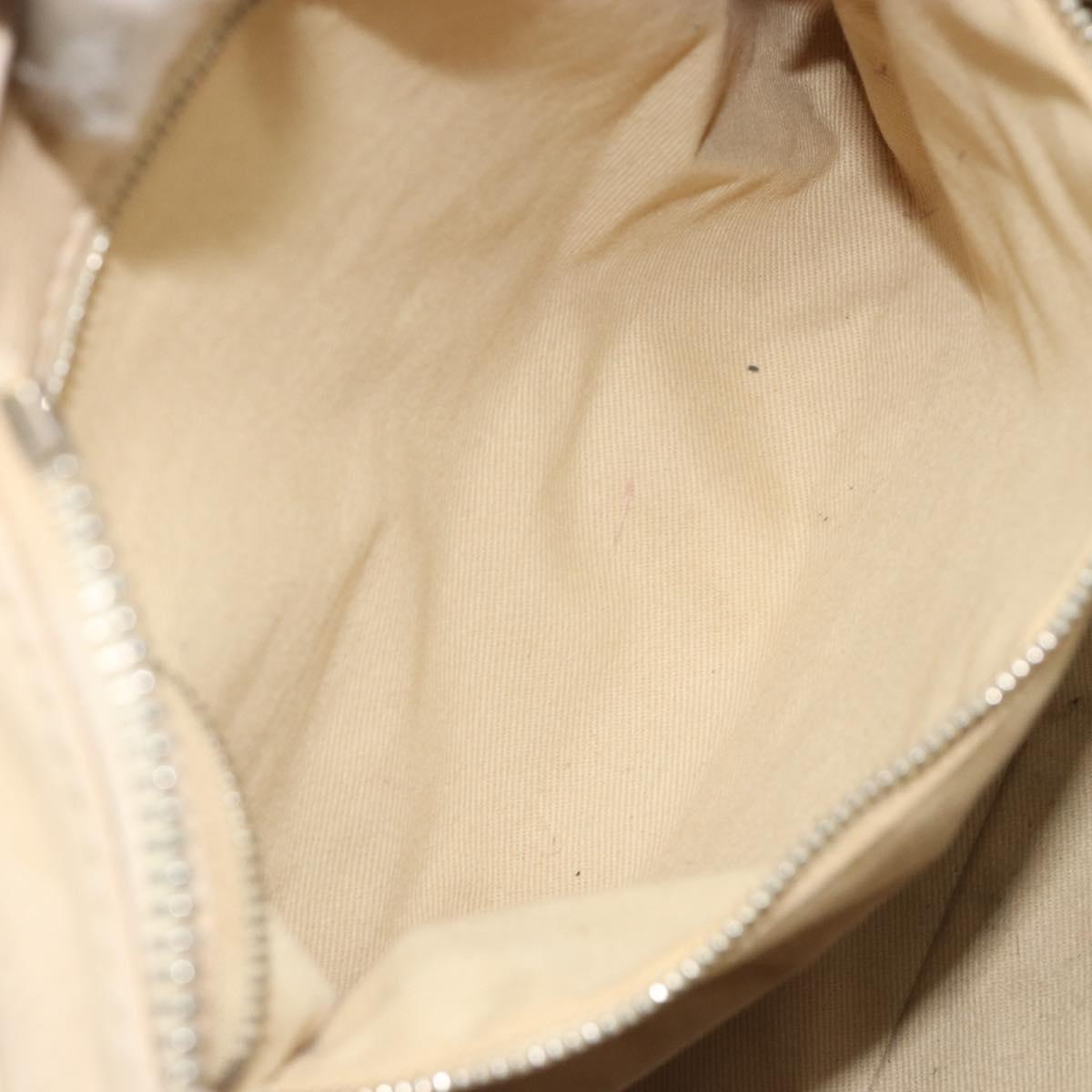 Chloe Paddington Hand Bag Leather Ivory Gold Silver Auth 185677