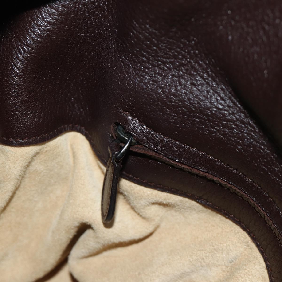 BOTTEGA VENETA INTRECCIATO Cocker Hand Bag Leather Brown Auth 185683V