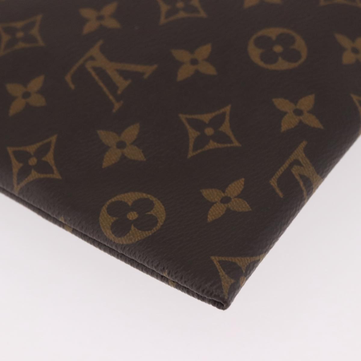 LOUIS VUITTON Monogram Pochette Apollo Clutch Bag Blue M63048 LV Auth 185686