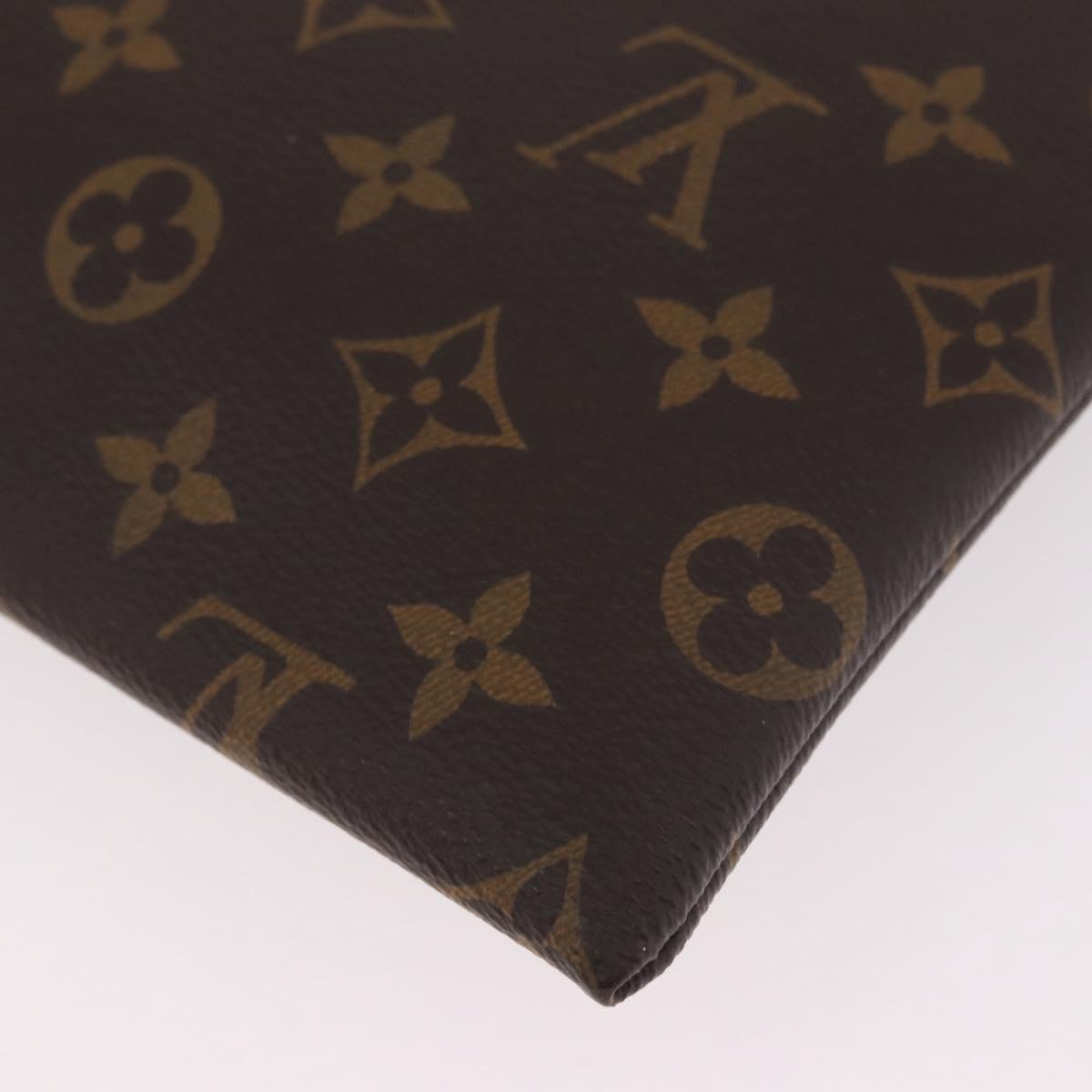 LOUIS VUITTON Monogram Pochette Apollo Clutch Bag Blue M63048 LV Auth 185686