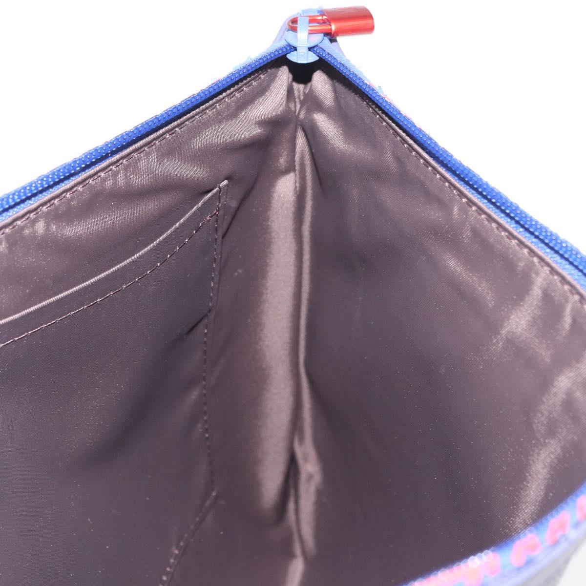 LOUIS VUITTON Monogram Pochette Apollo Clutch Bag Blue M63048 LV Auth 185686