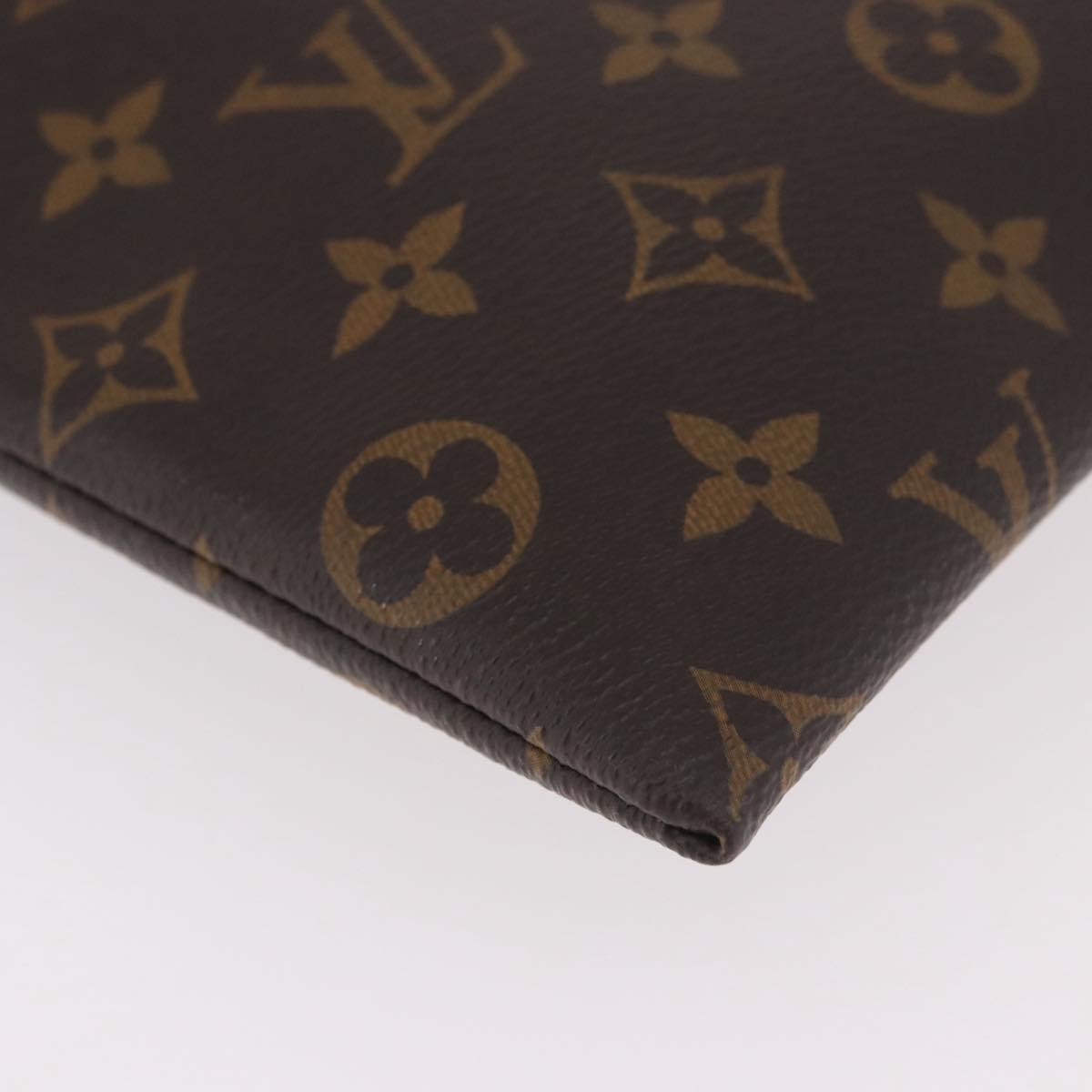 LOUIS VUITTON Monogram Pochette Apollo Clutch Bag Blue M63048 LV Auth 185686