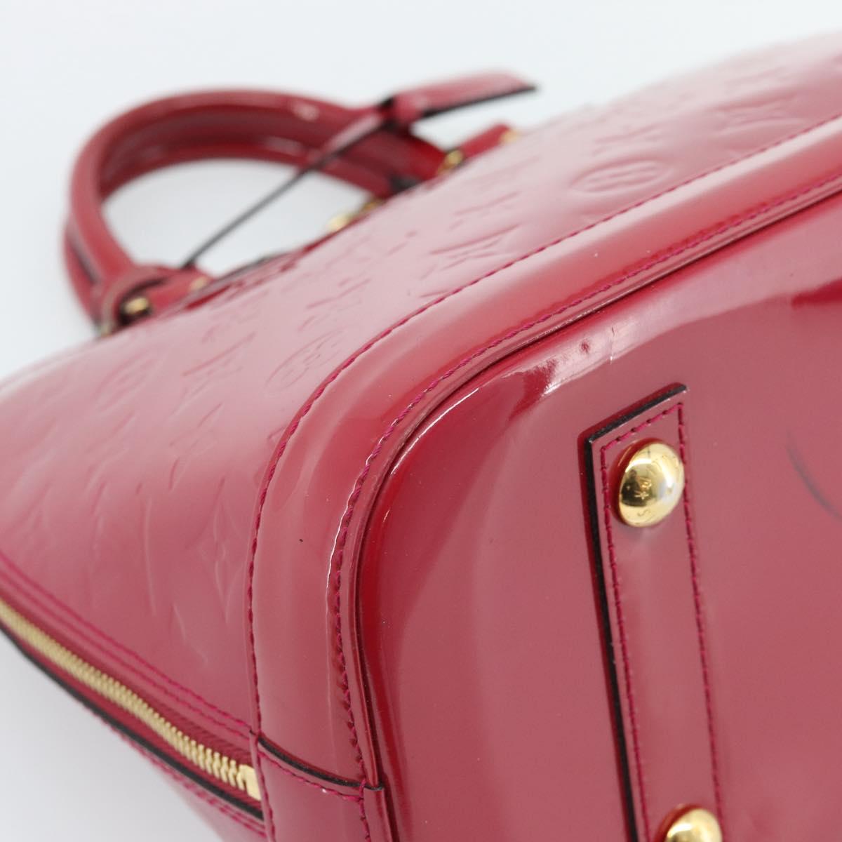 LOUIS VUITTON Monogram Vernis Alma PM Hand Bag Pink M50561 LV Auth 185695A