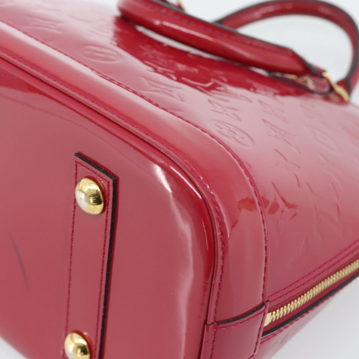 LOUIS VUITTON Monogram Vernis Alma PM Hand Bag Pink M50561 LV Auth 185695A