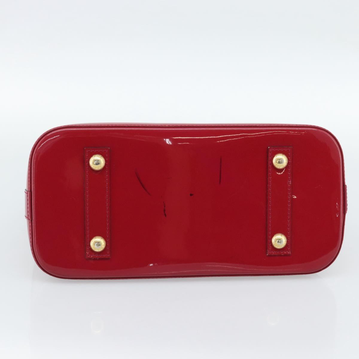 LOUIS VUITTON Monogram Vernis Alma PM Hand Bag Pink M50561 LV Auth 185695A