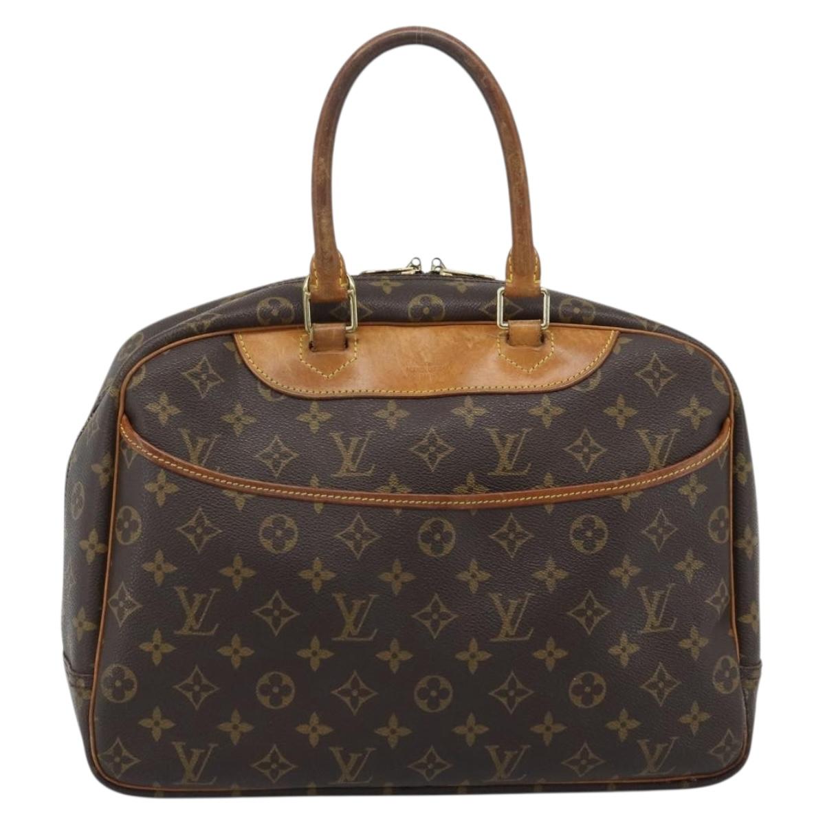 LOUIS VUITTON Monogram Deauville Hand Bag M47270 LV Auth 185699