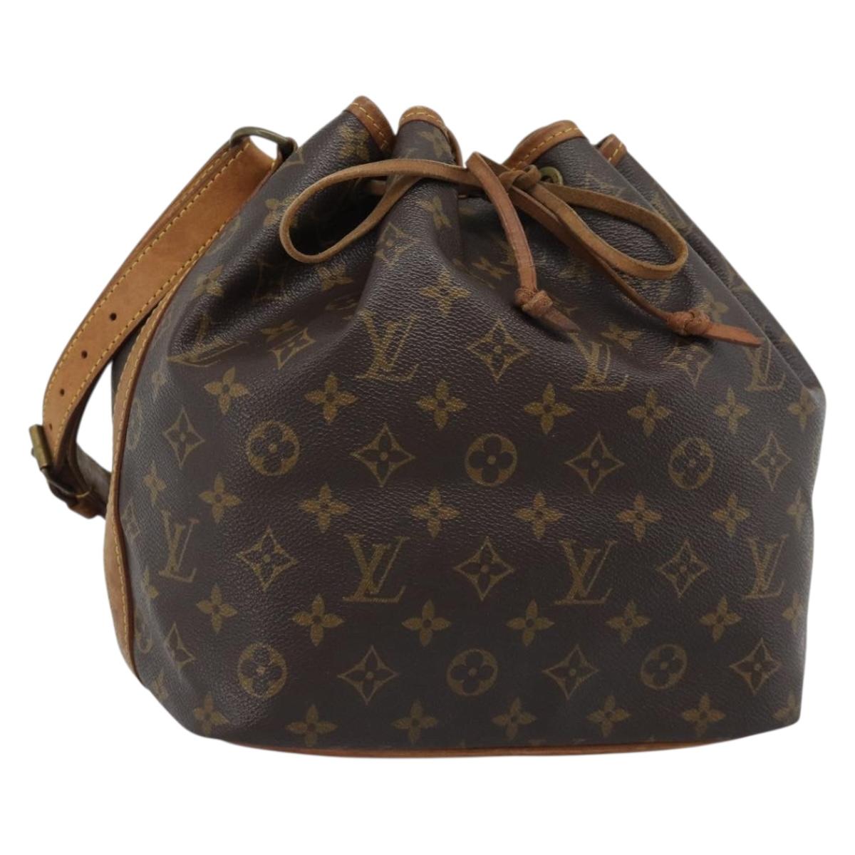 LOUIS VUITTON Monogram Petit Noe Shoulder Bag M42226 LV Auth 185701A