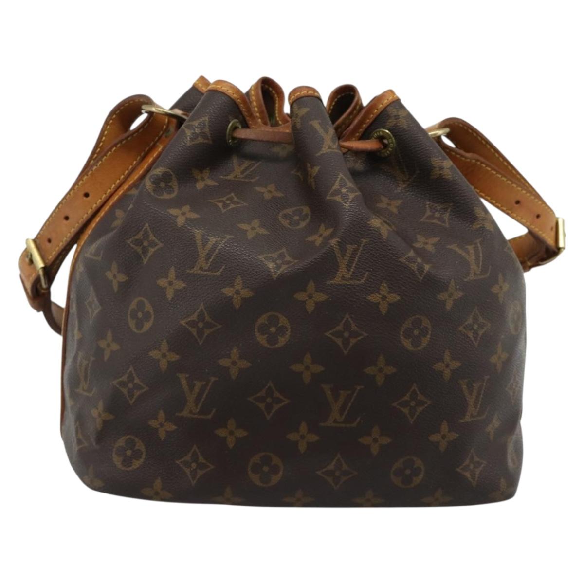 LOUIS VUITTON Monogram Petit Noe Shoulder Bag M42226 LV Auth 185703A