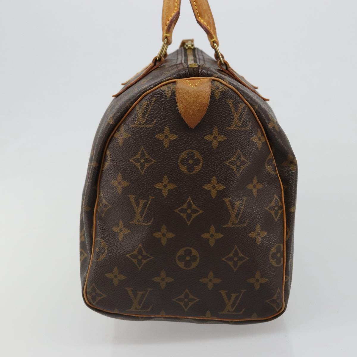 LOUIS VUITTON Monogram Speedy 30 Hand Bag M41526 LV Auth 185705A