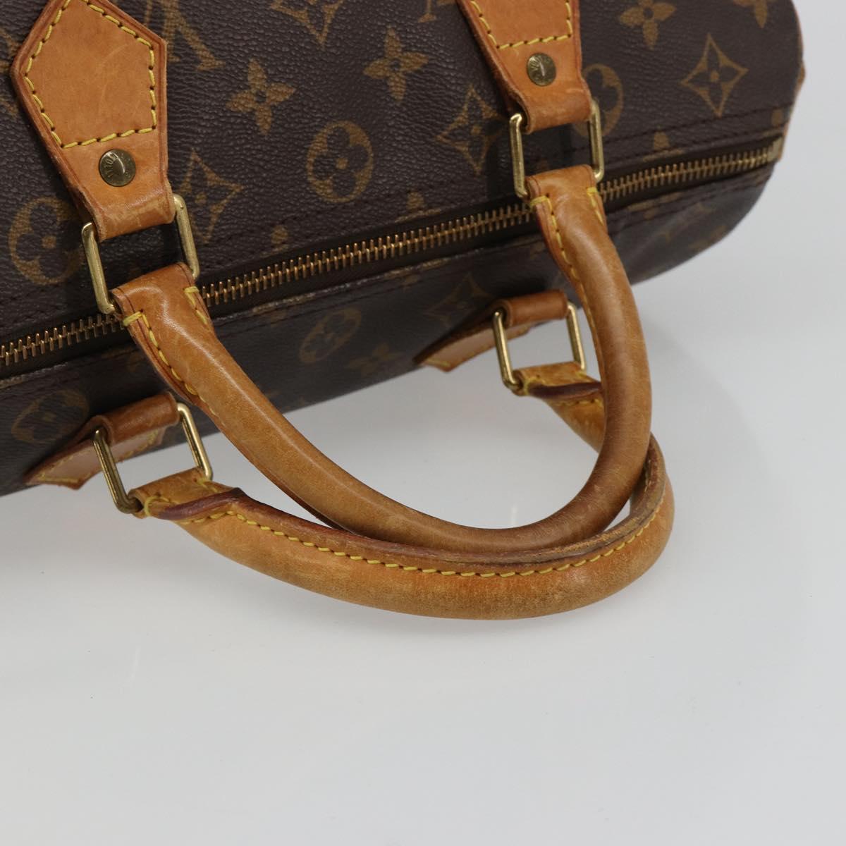 LOUIS VUITTON Monogram Speedy 30 Hand Bag M41526 LV Auth 185705A