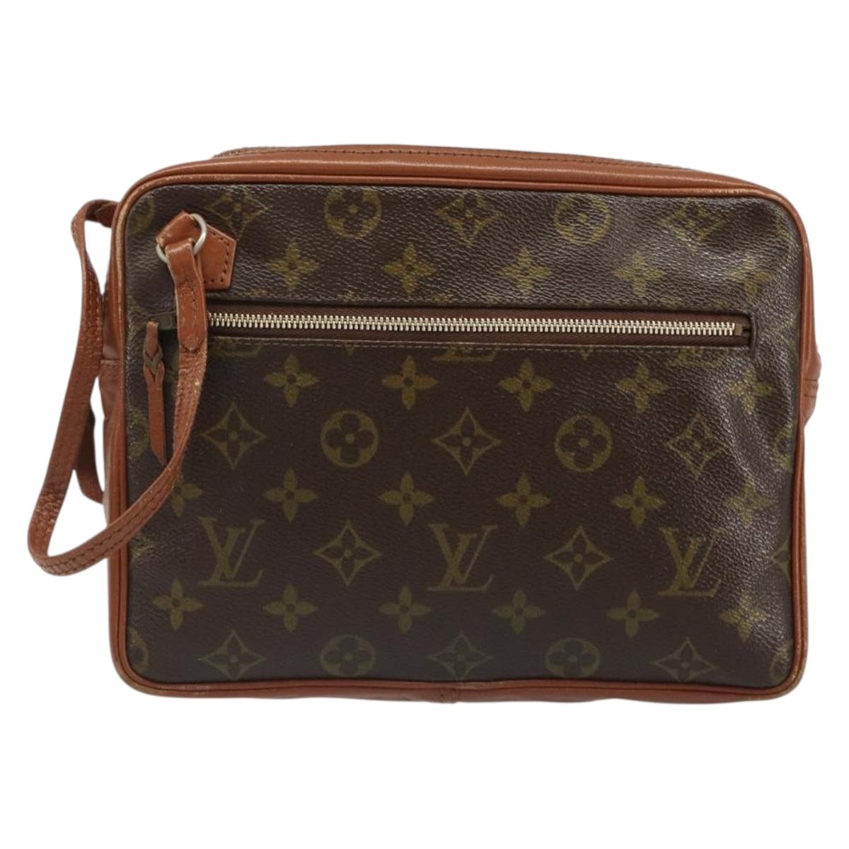 LOUIS VUITTON Monogram Pochette Sports Clutch Bag N0.183 LV Auth 185708