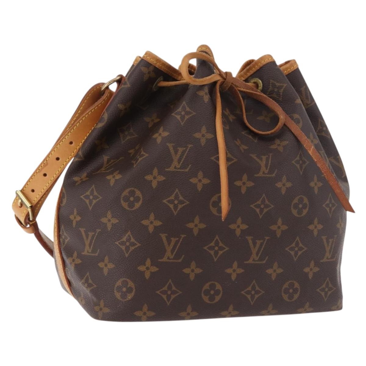 LOUIS VUITTON Monogram Petit Noe Shoulder Bag M42226 LV Auth 185710A