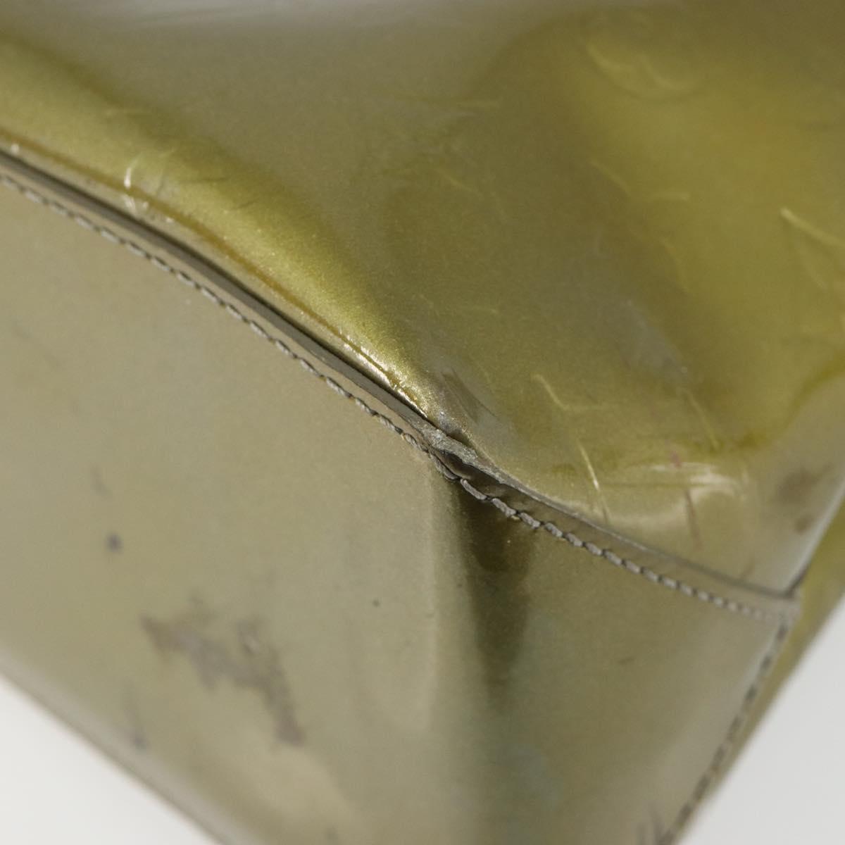LOUIS VUITTON Vernis Wilshire PM Hand Bag Veil Amplession M91643 LV Auth 185720