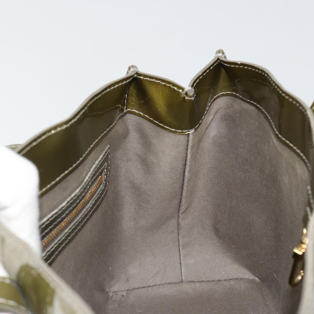 LOUIS VUITTON Vernis Wilshire PM Hand Bag Veil Amplession M91643 LV Auth 185720