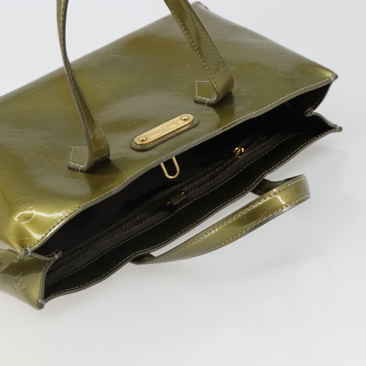 LOUIS VUITTON Vernis Wilshire PM Hand Bag Veil Amplession M91643 LV Auth 185720