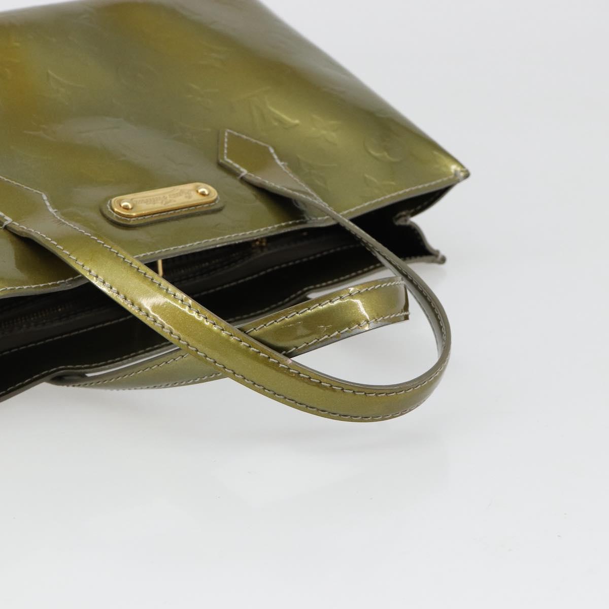 LOUIS VUITTON Vernis Wilshire PM Hand Bag Veil Amplession M91643 LV Auth 185720