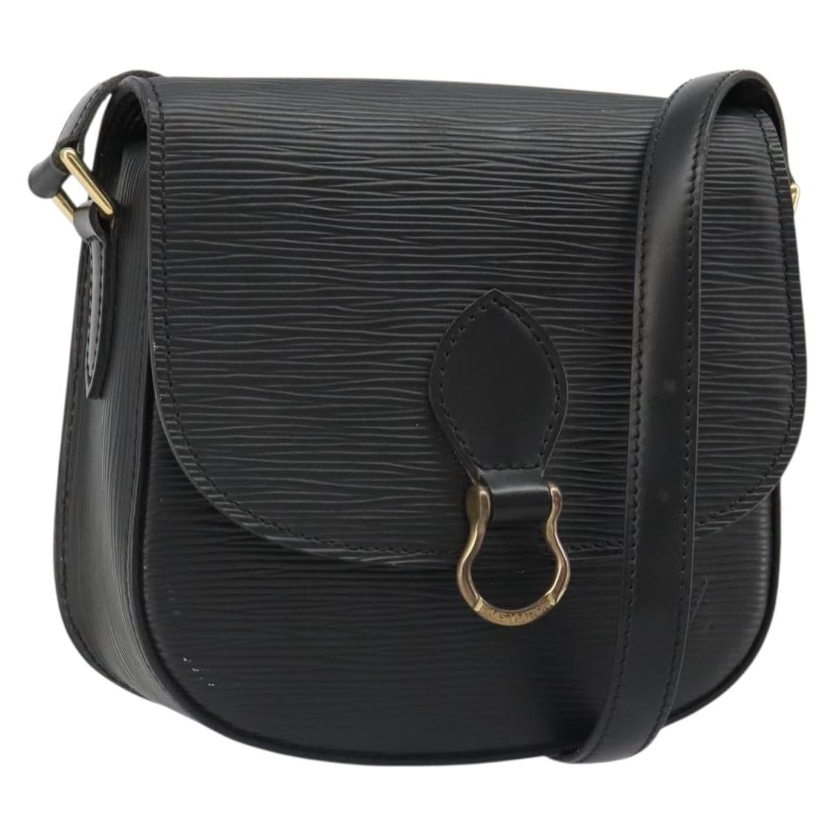 LOUIS VUITTON Epi Saint Cloud PM Shoulder Bag Black M52212 LV Auth 185722