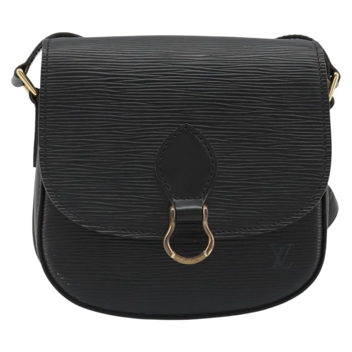 LOUIS VUITTON Epi Saint Cloud PM Shoulder Bag Black M52212 LV Auth 185722