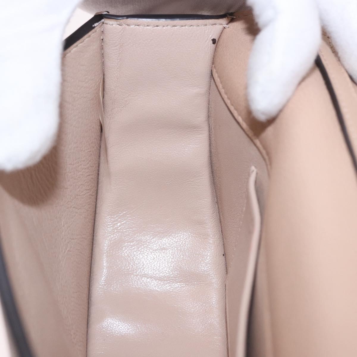 Chloe Nile Hand Bag Leather 2way Pink Gold Auth 185728A