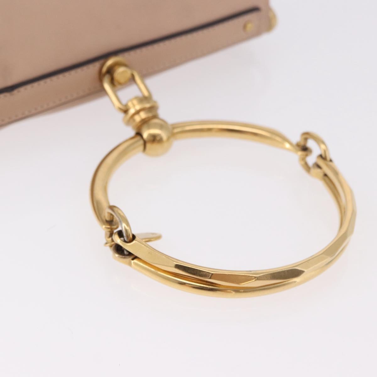 Chloe Nile Hand Bag Leather 2way Pink Gold Auth 185728A