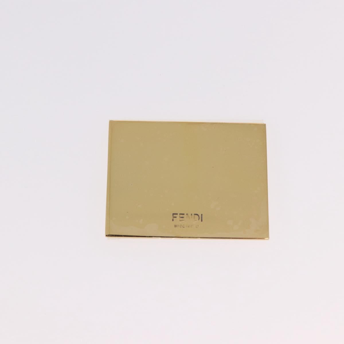 FENDI Mamma Baguette Shoulder Bag Leather Ivory Gold Auth 185734SAM