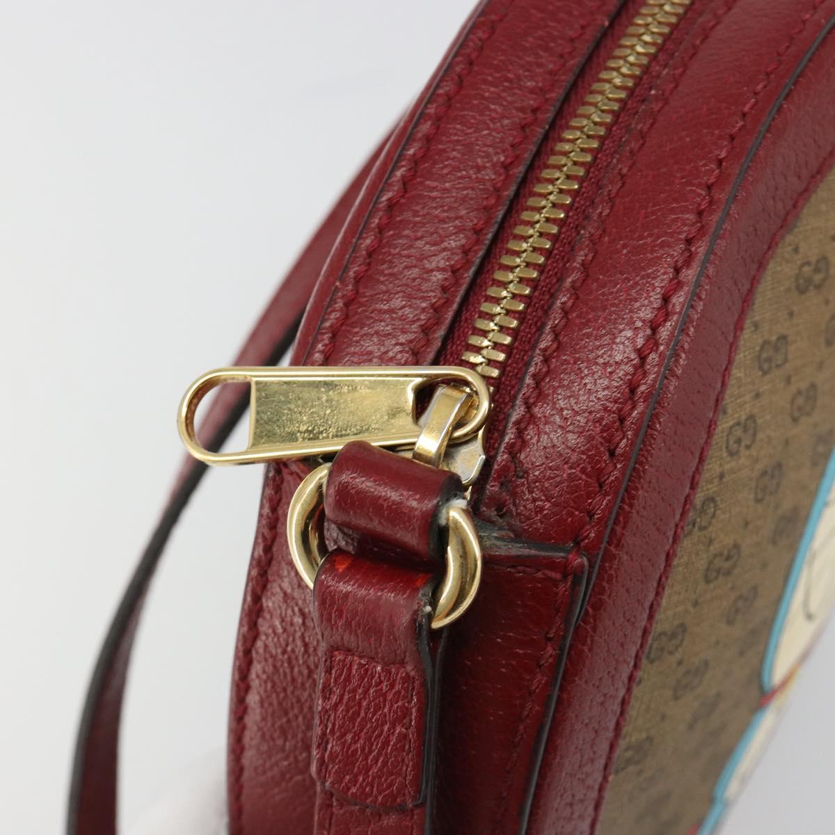 GUCCI Micro GG Supreme Doraemon Collaboration Bag PVC Beige 625216 Auth 185736M