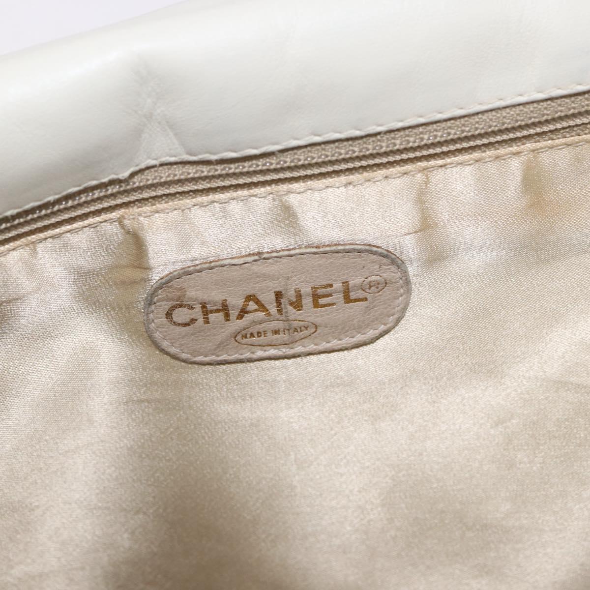 CHANEL Big Matelasse Chain Shoulder Bag Canvas Pink Gold CC Auth 185745SAV