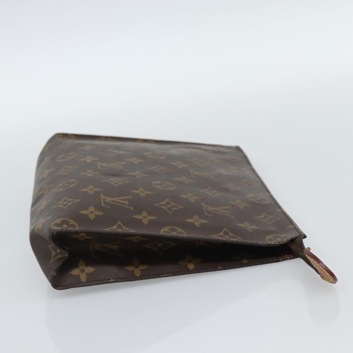 LOUIS VUITTON Monogram Poche Toilette 26 Pouch M47542 LV Auth 185748