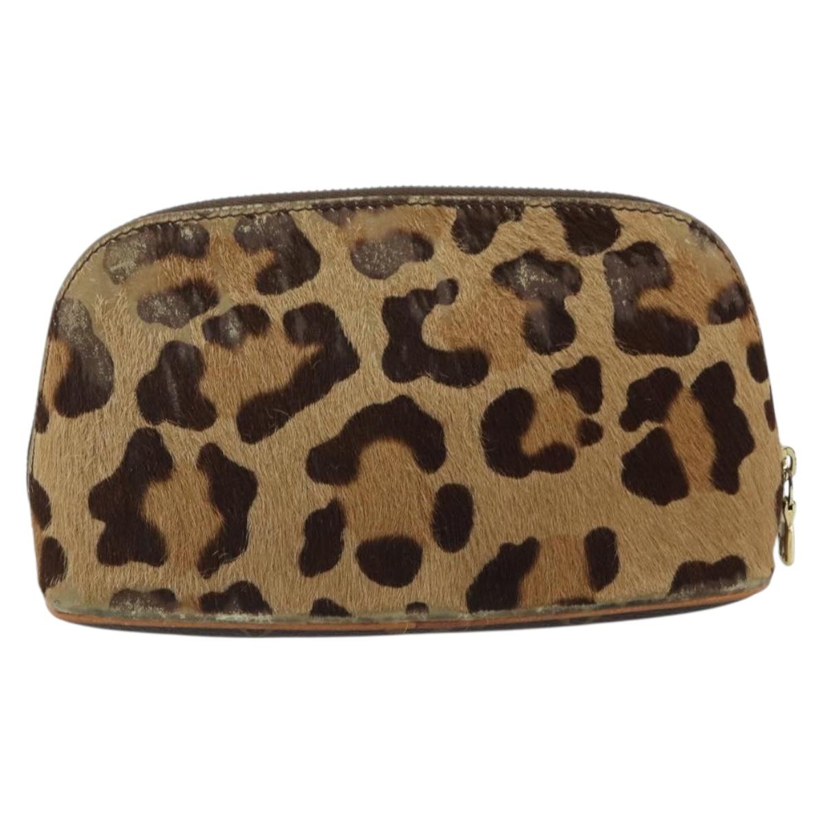 LOUIS VUITTON Monogram Leopard Azzedine Alaïa Alma Pouch M99032 LV Auth 185752A