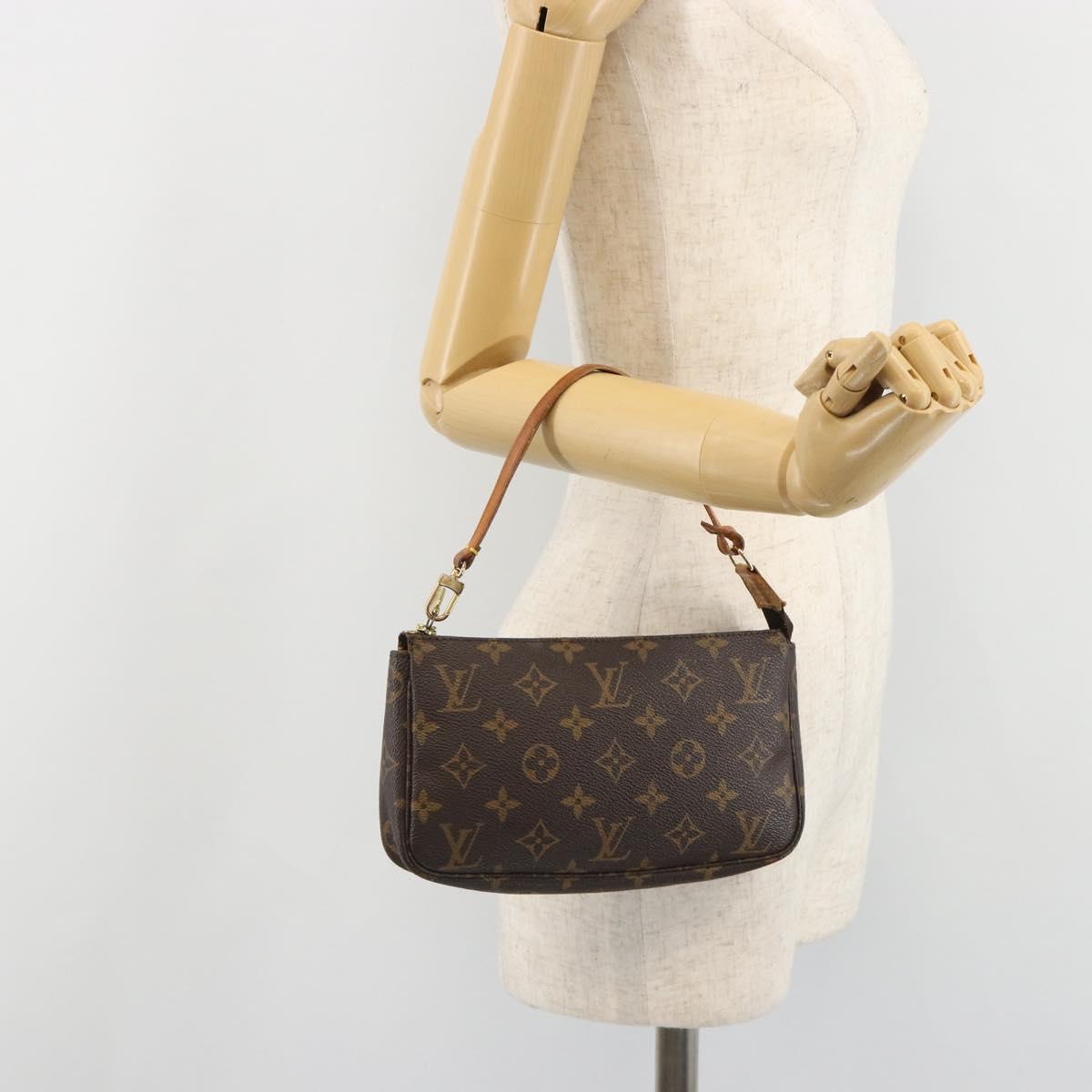 LOUIS VUITTON Monogram Pochette Accessoires Pouch M51980 LV Auth 185754A