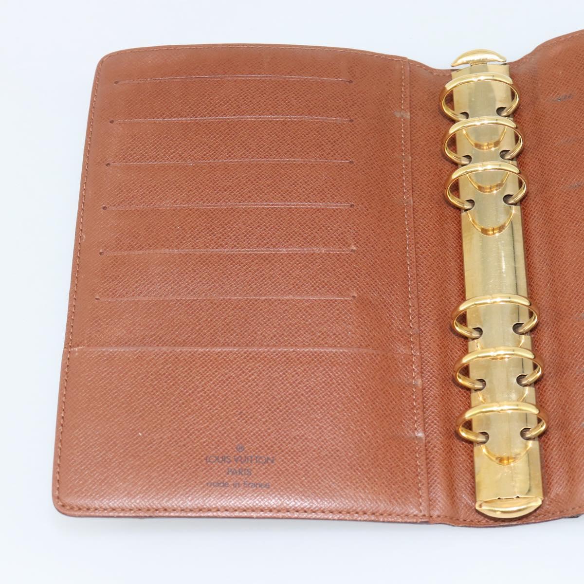 LOUIS VUITTON Monogram Agenda MM Day Planner Cover R20105 LV Auth 185755A