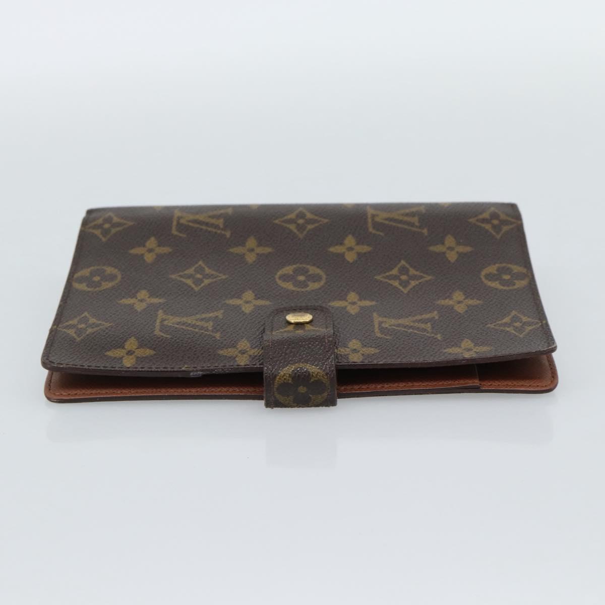 LOUIS VUITTON Monogram Agenda MM Day Planner Cover R20105 LV Auth 185755A