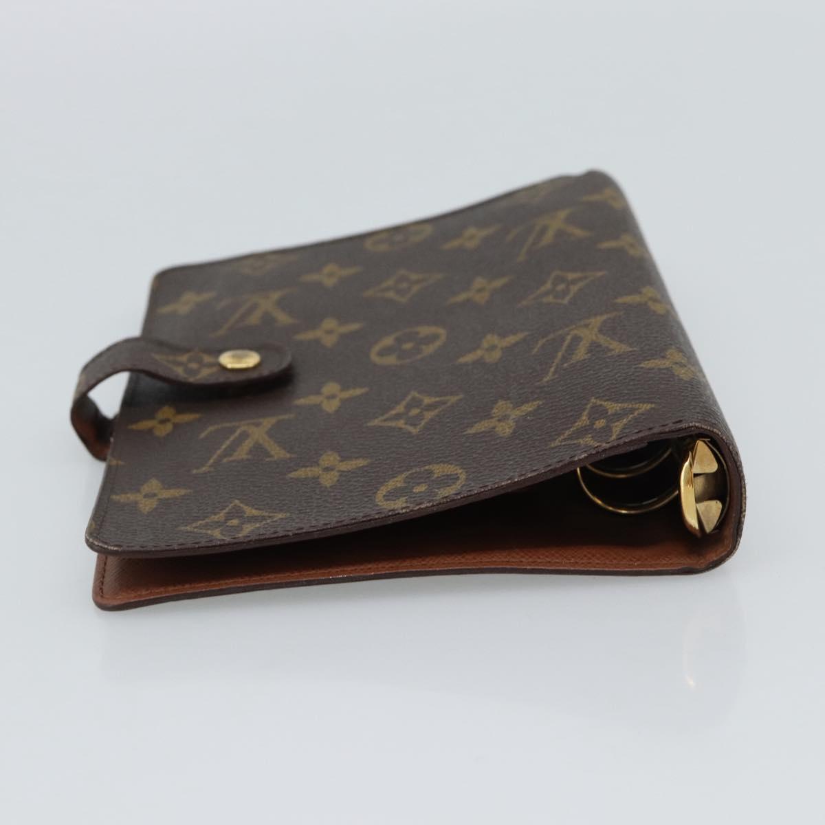 LOUIS VUITTON Monogram Agenda MM Day Planner Cover R20105 LV Auth 185755A