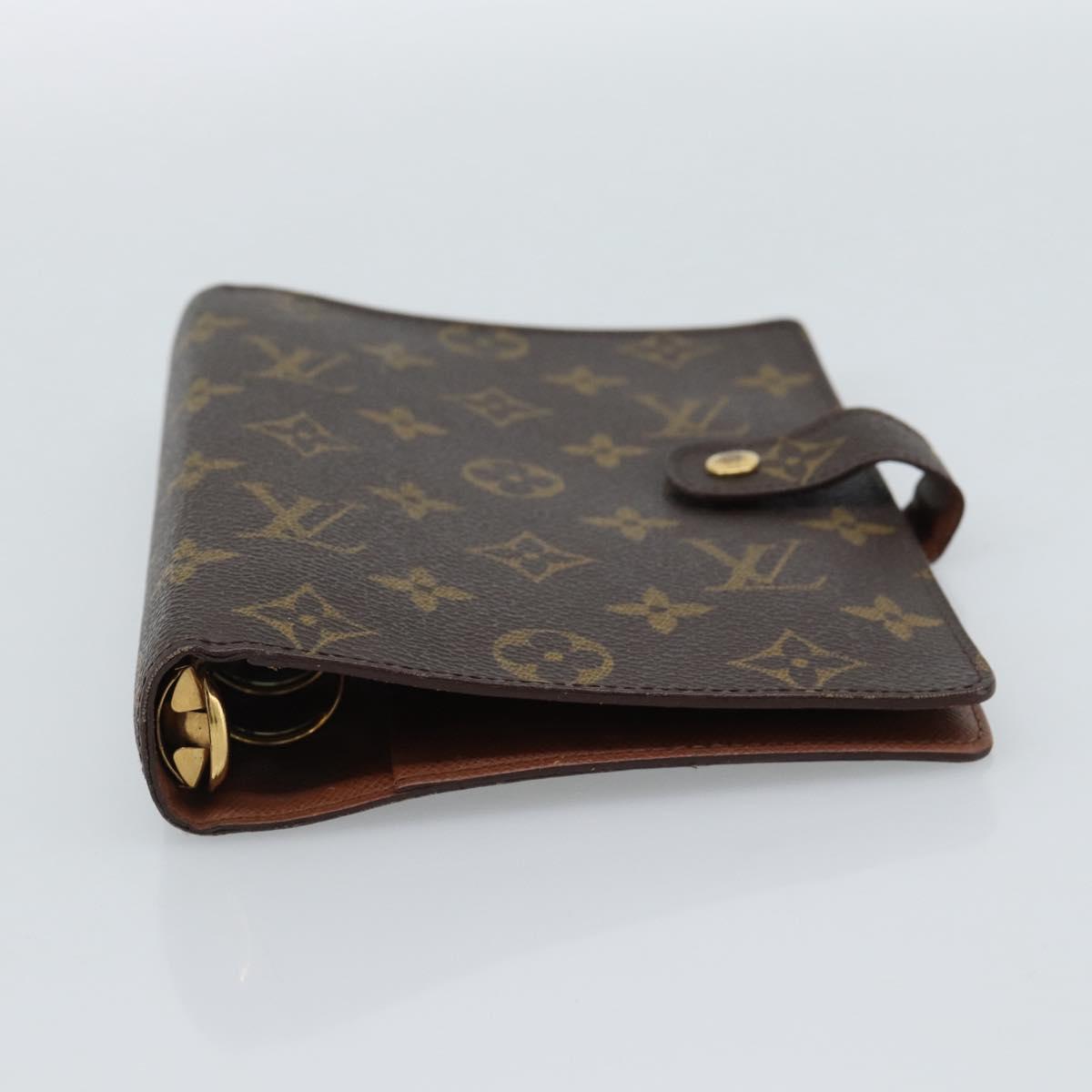 LOUIS VUITTON Monogram Agenda MM Day Planner Cover R20105 LV Auth 185755A