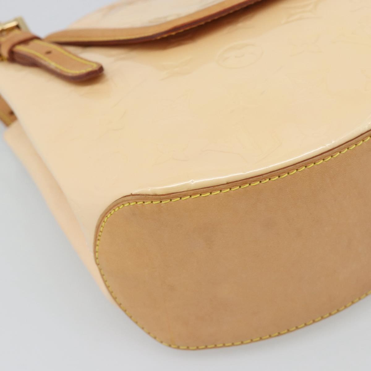 LOUIS VUITTON Vernis Biscayne Bay PM Bag Marshmallow Pink M91288 LV Auth 185757