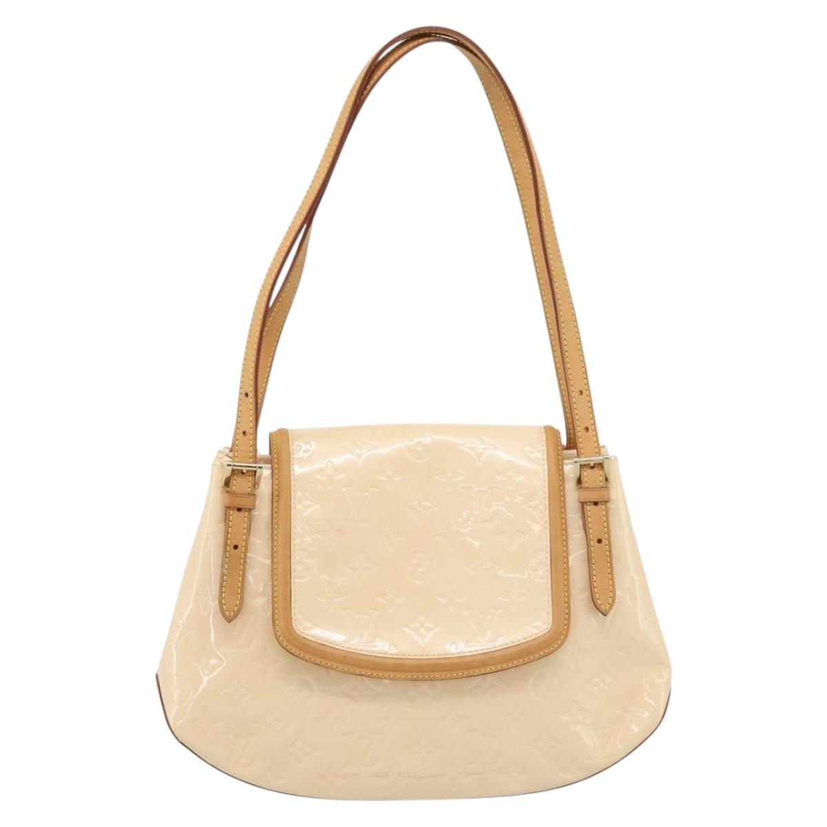 LOUIS VUITTON Vernis Biscayne Bay PM Bag Marshmallow Pink M91288 LV Auth 185757