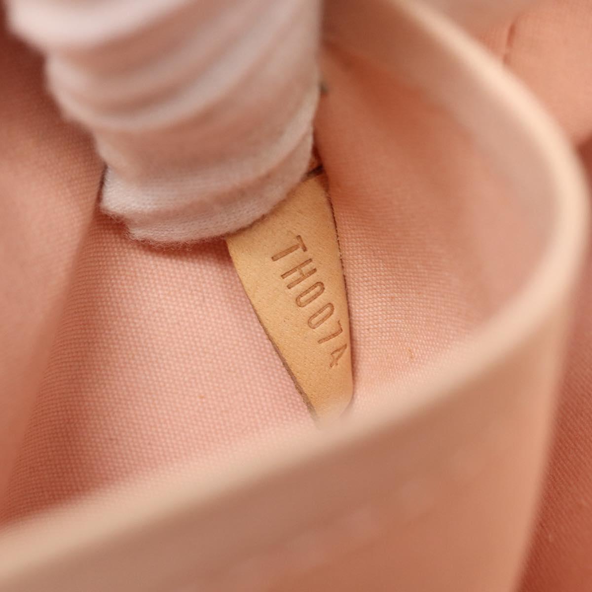 LOUIS VUITTON Vernis Biscayne Bay PM Bag Marshmallow Pink M91288 LV Auth 185757