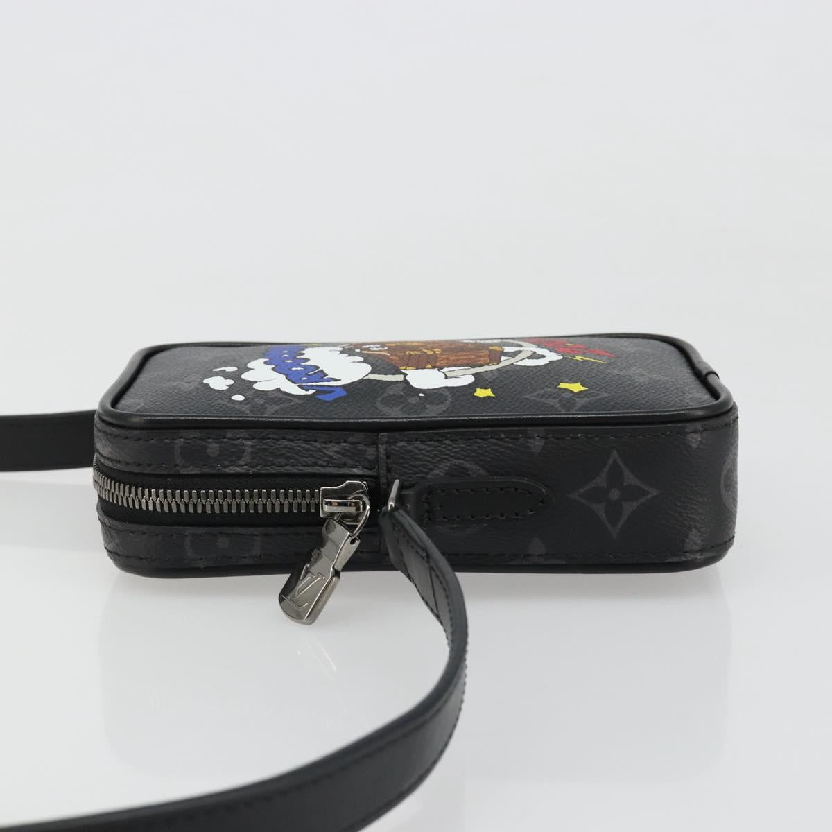 LOUIS VUITTON Monogram Eclipse Danube PPM Shoulder Bag M45928 LV Auth 185759M