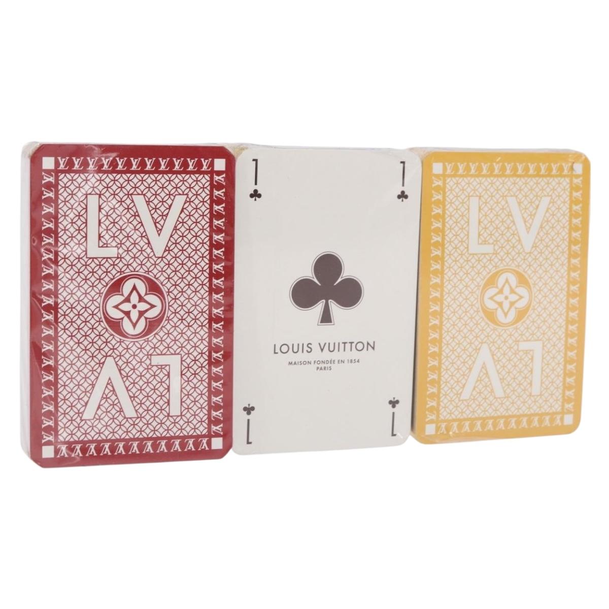 LOUIS VUITTON Cartes Toi Joux Playing Cards 3 Set Multicolor M65460 Auth 185762M