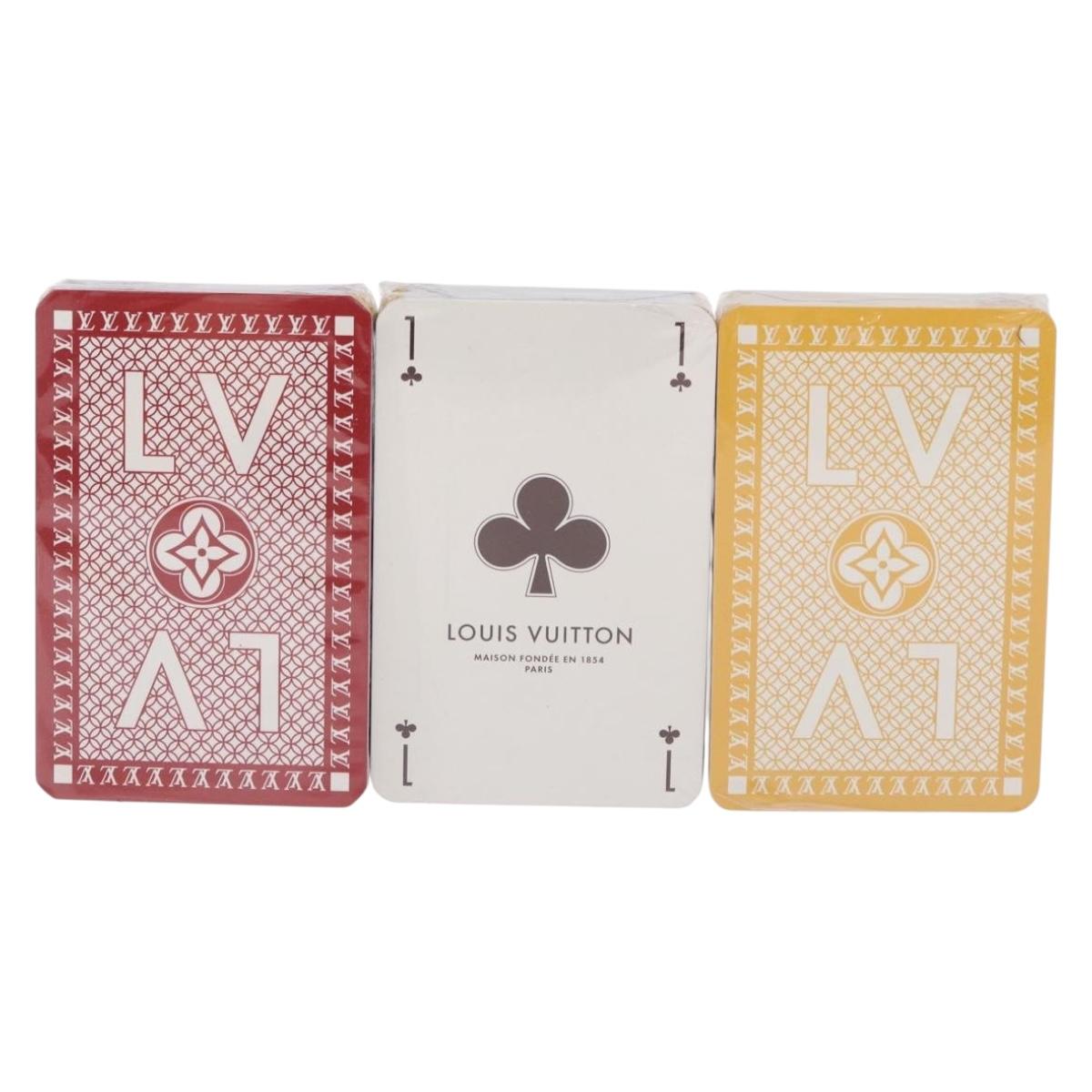 LOUIS VUITTON Cartes Toi Joux Playing Cards 3 Set Multicolor M65460 Auth 185762M