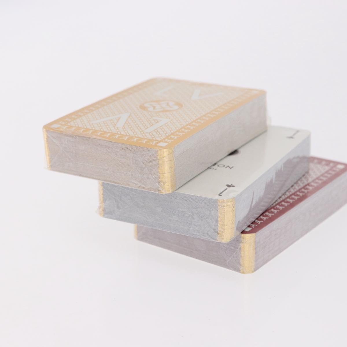 LOUIS VUITTON Cartes Toi Joux Playing Cards 3 Set Multicolor M65460 Auth 185762M