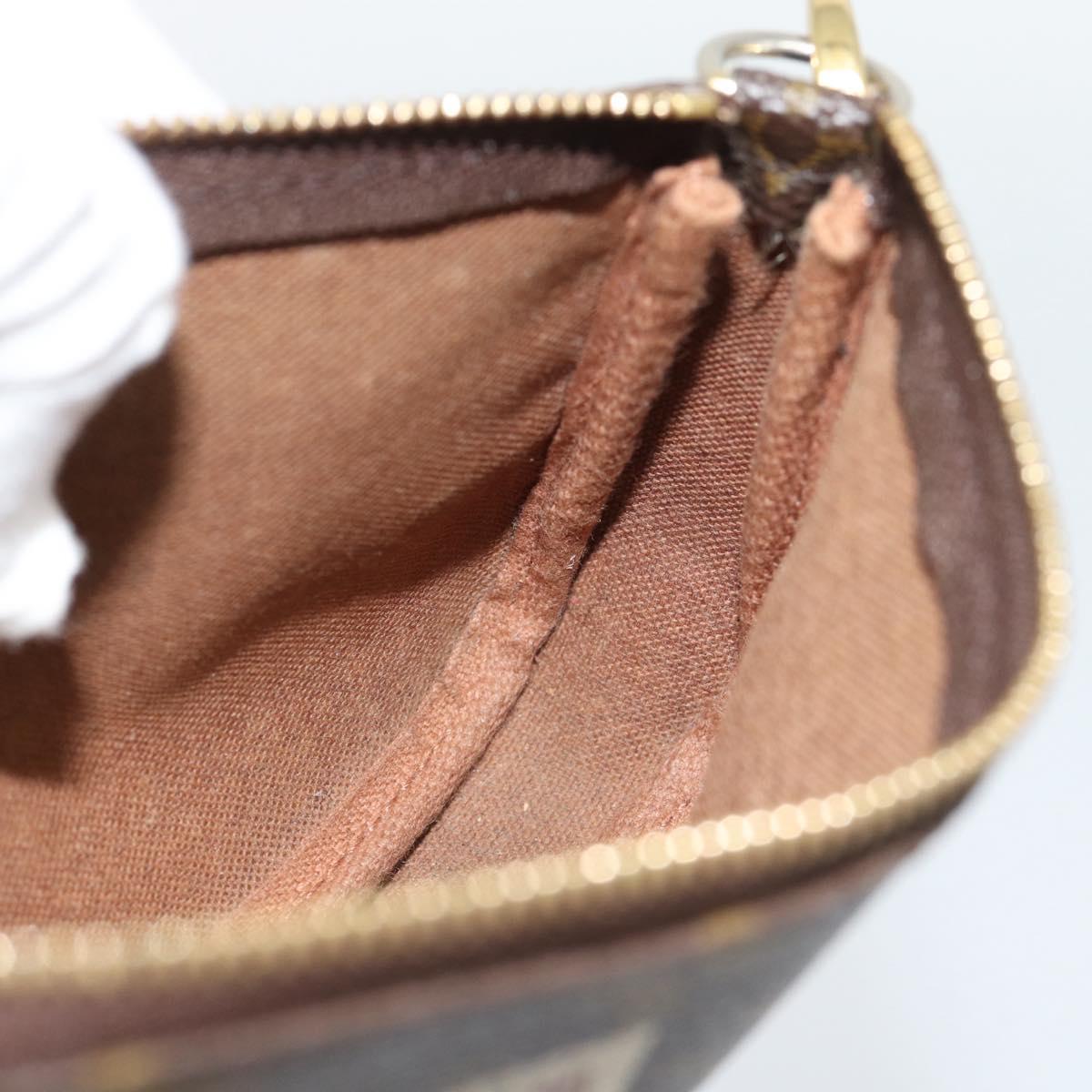 LOUIS VUITTON label Collection Mini Pochette Pouch M63798 LV Auth 185772A