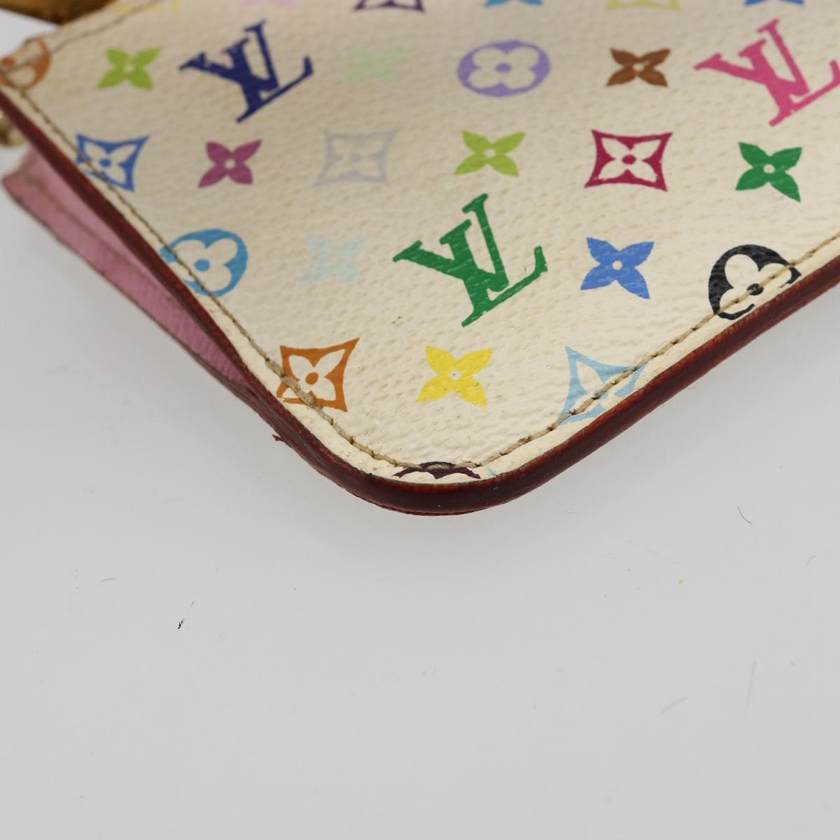 LOUIS VUITTON Monogram Multicolor Pochette Cles NM Purse M93734 LV Auth 185773