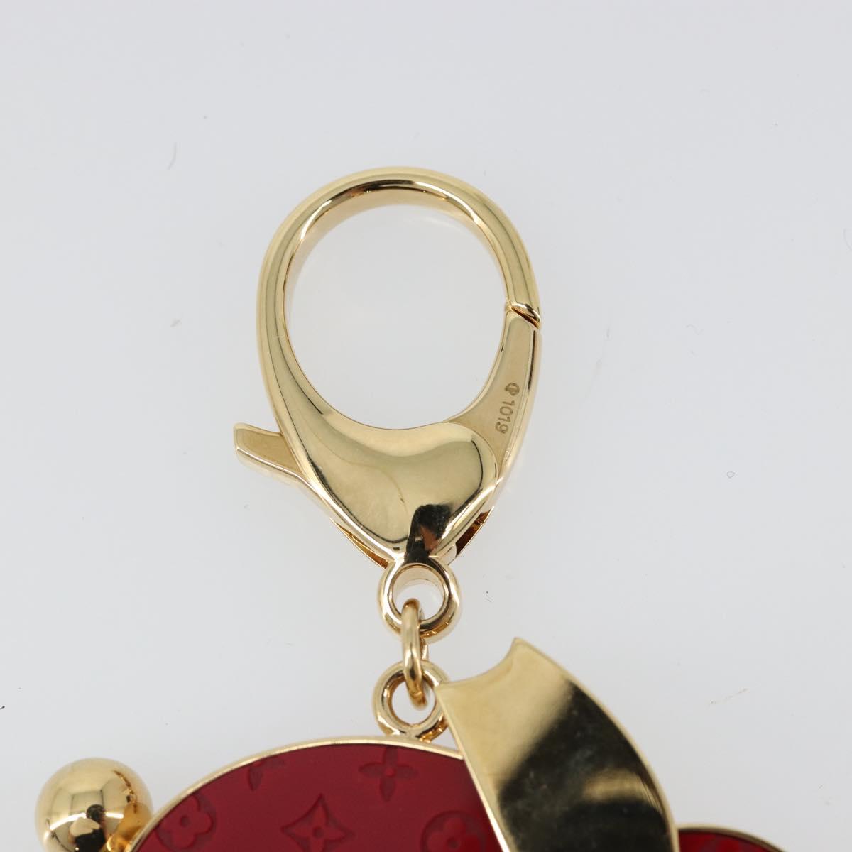 LOUIS VUITTON Bijoux Sac Animalia Lapin Charm metal Red M66129 LV Auth 185782M