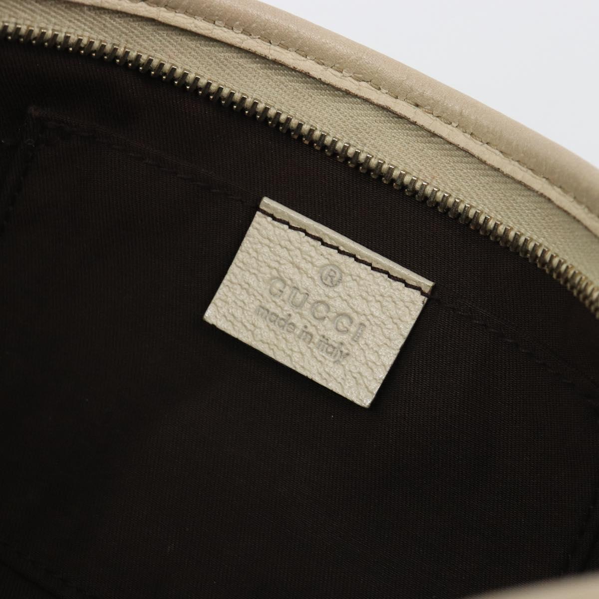 GUCCI GG Canvas Abbey Shoulder Bag Beige Gold 130939 Auth 185801A