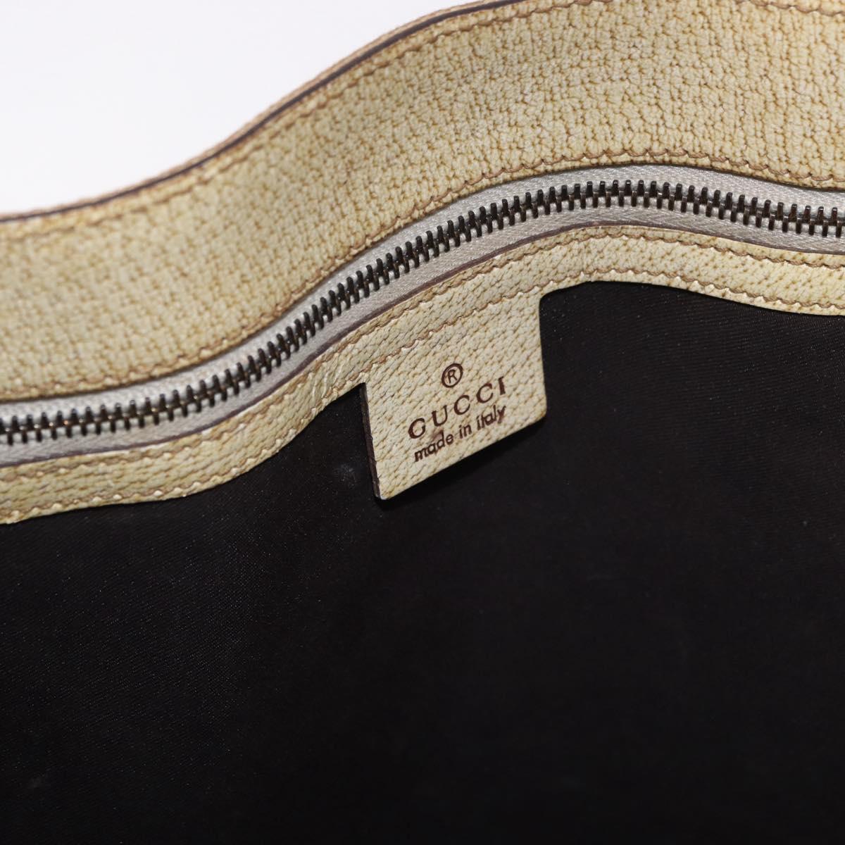 GUCCI GG Canvas Tote Bag Beige 124261 Auth 185806
