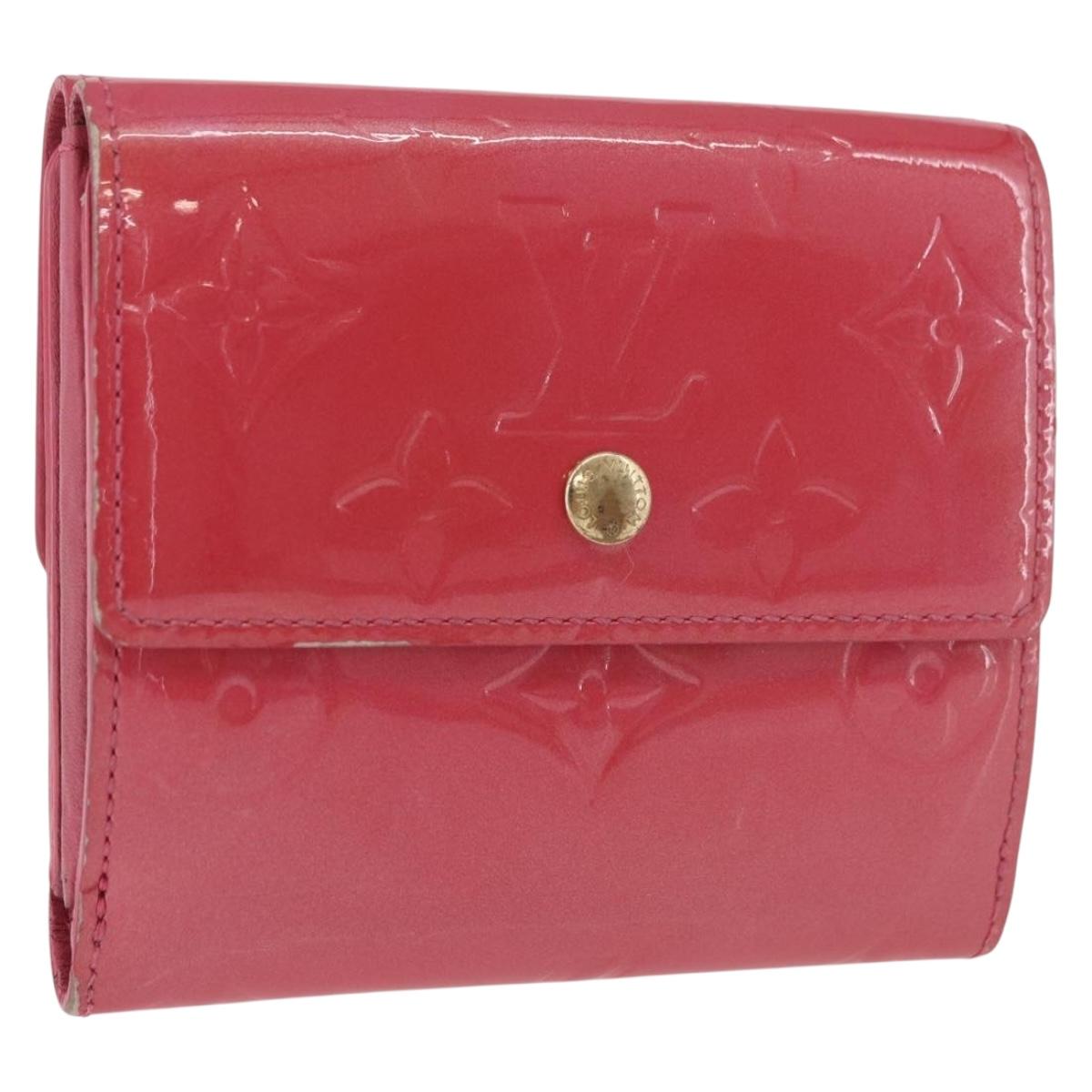 LOUIS VUITTON Vernis Porte Monnaie Bier Cartes Crdit Wallet M9139F Auth 185819