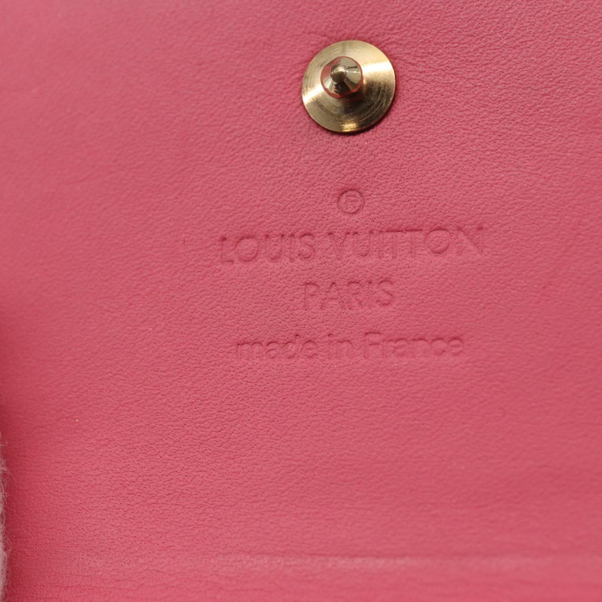 LOUIS VUITTON Vernis Porte Monnaie Bier Cartes Crdit Wallet M9139F Auth 185819
