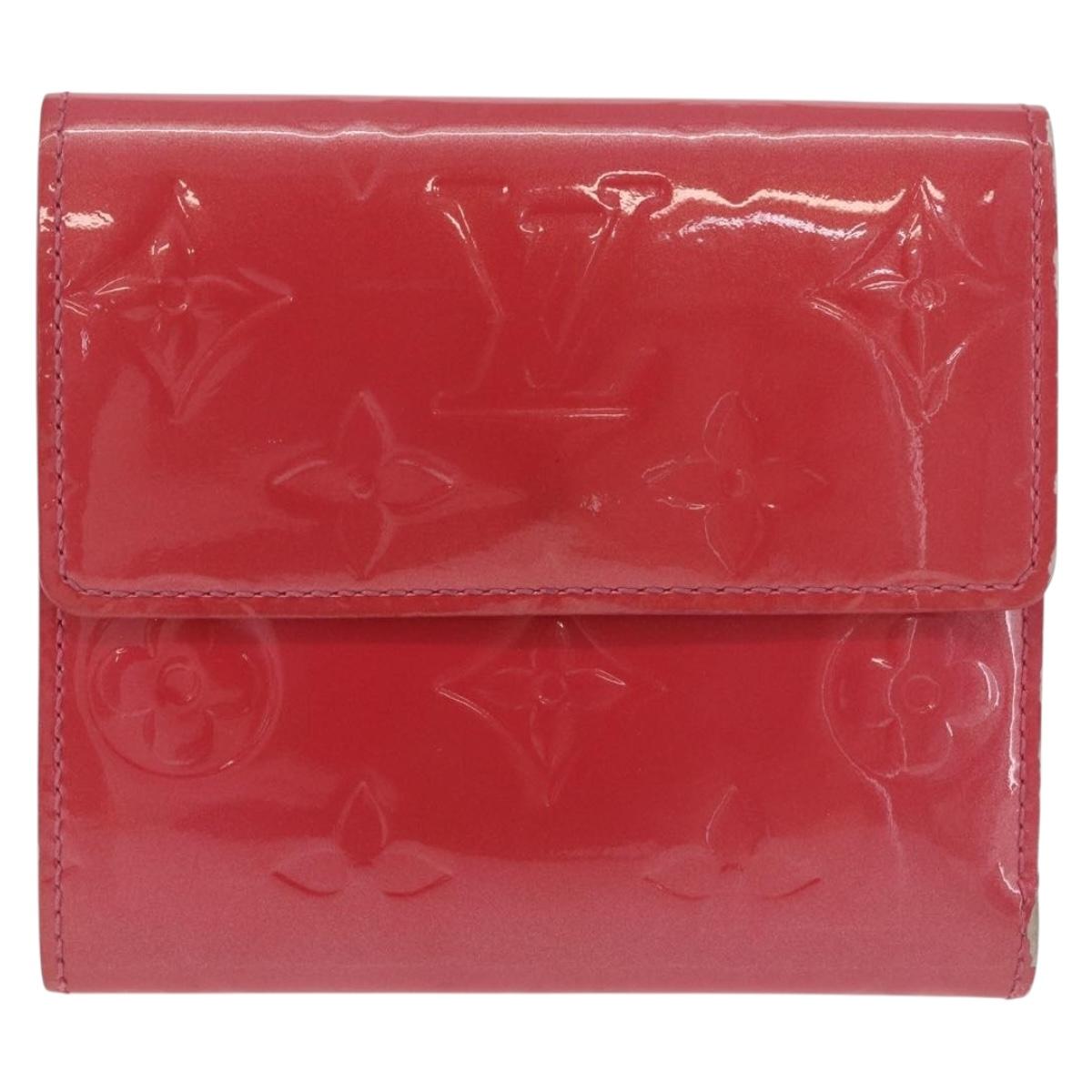 LOUIS VUITTON Vernis Porte Monnaie Bier Cartes Crdit Wallet M9139F Auth 185819
