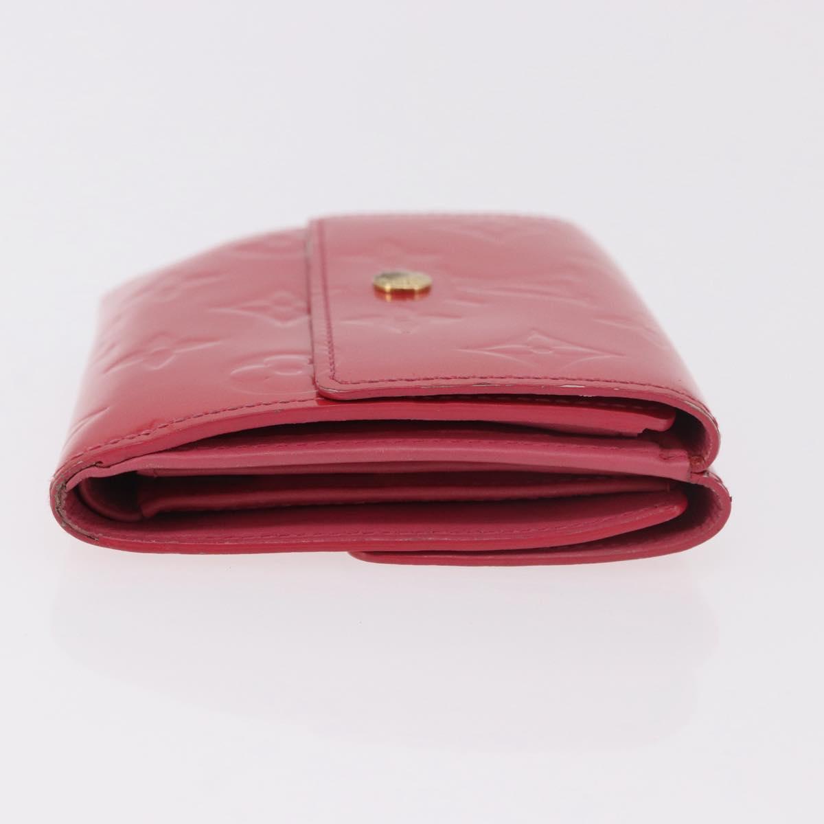 LOUIS VUITTON Vernis Porte Monnaie Bier Cartes Crdit Wallet M9139F Auth 185819